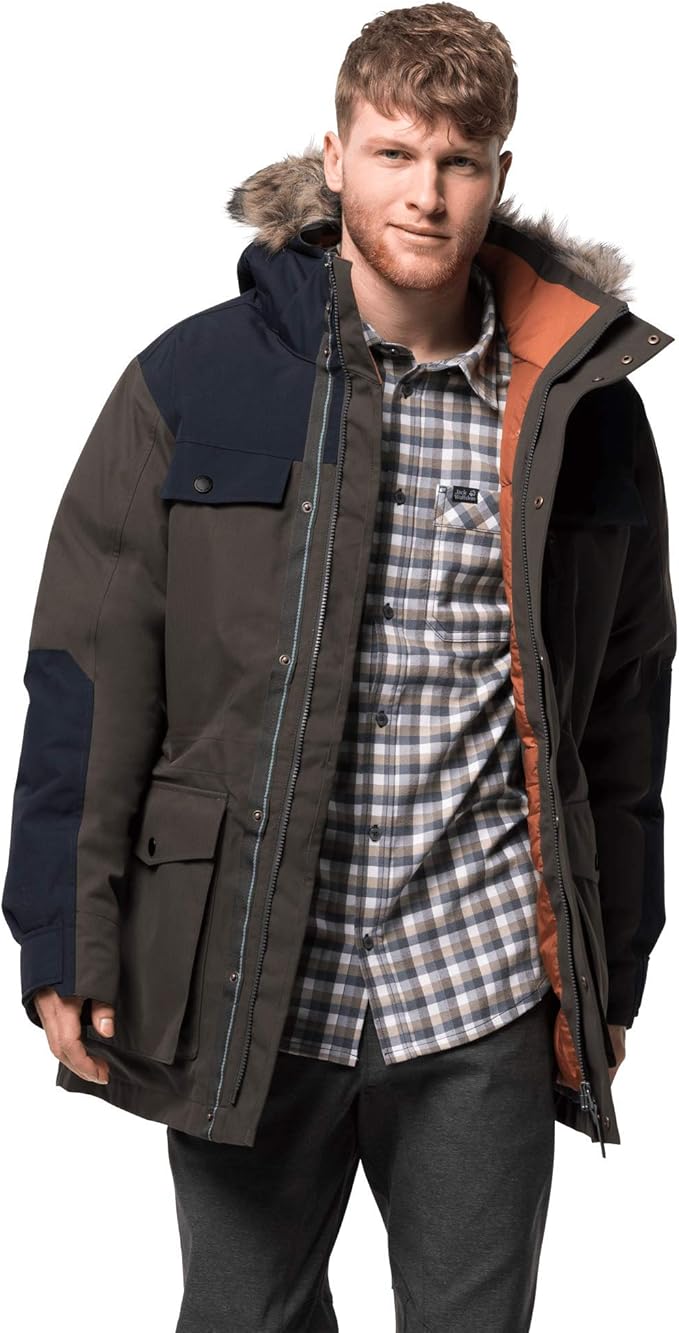 jack wolfskin 男士 glacier bay 派克大衣